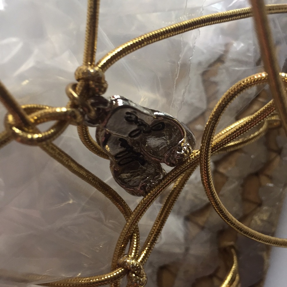 Gladiator style gold with silver sandals. Sz l - Picture 4 of 8